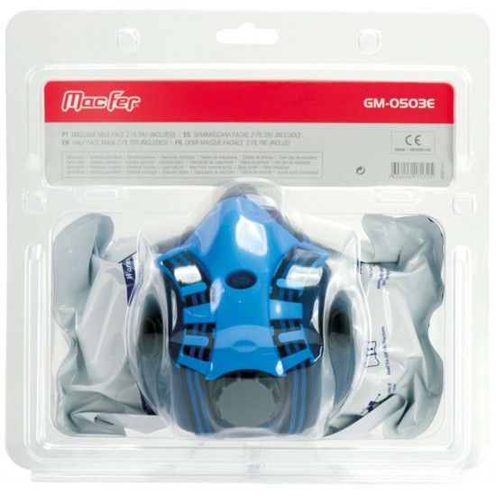 M�s. meia face MacFer GM-0503E 2 filtros (inclu�dos) ref� 171.0032 MACFER
