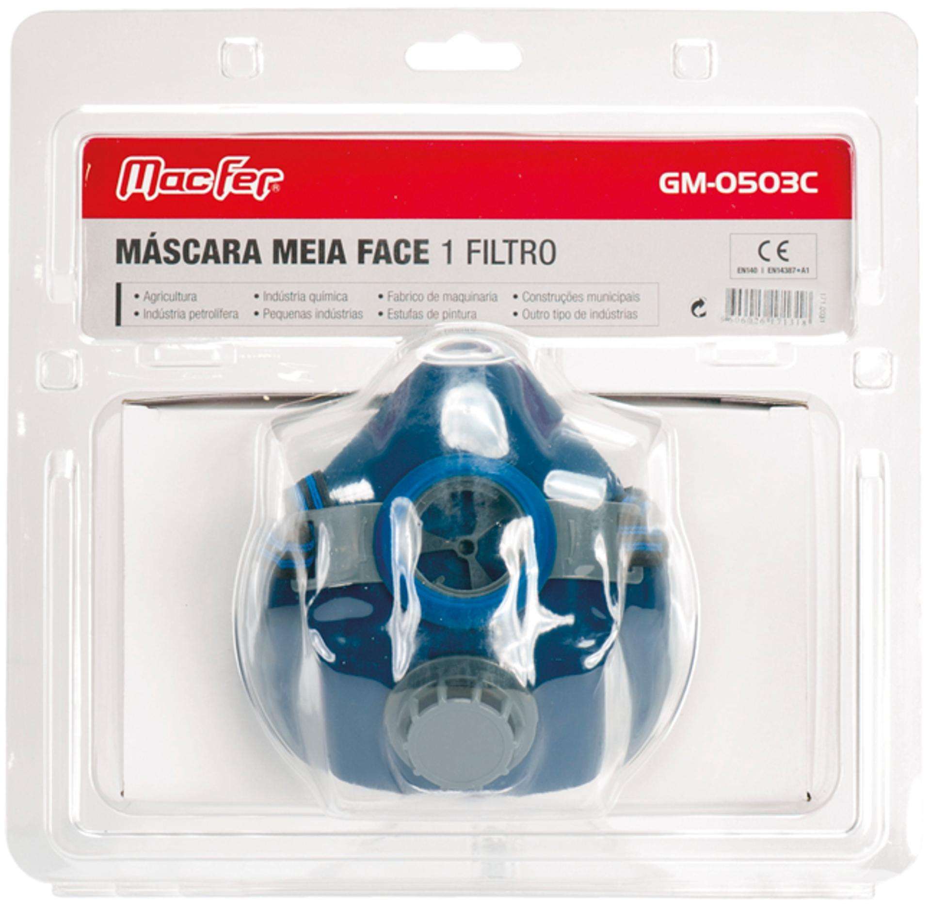 Filtro para máscara meia face GM-0503C 0502 A1P1 refª 171.0035 MACFER