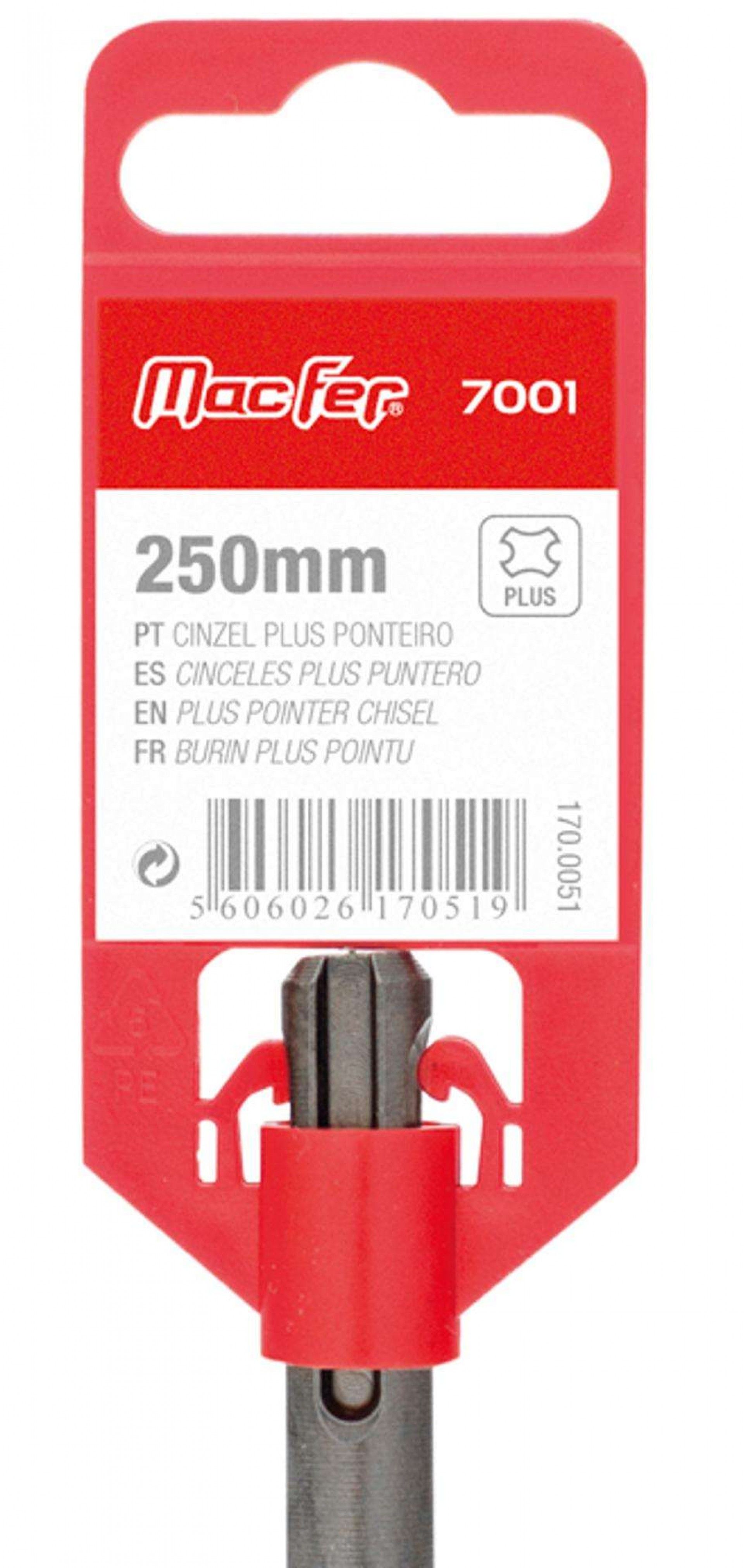 Cinzel Plus ponteiro MacFer 7001 250mm refª 170.0051 MACFER