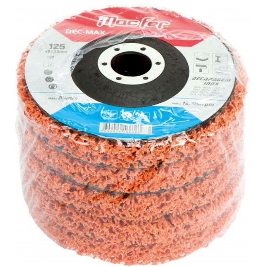 Disco decapagem 125mm p/ inox DEC-MAX refª 166.0038 MACFER Disco decapagem 125mm p/ inox DEC-MAX refª 166.0038 MACFER