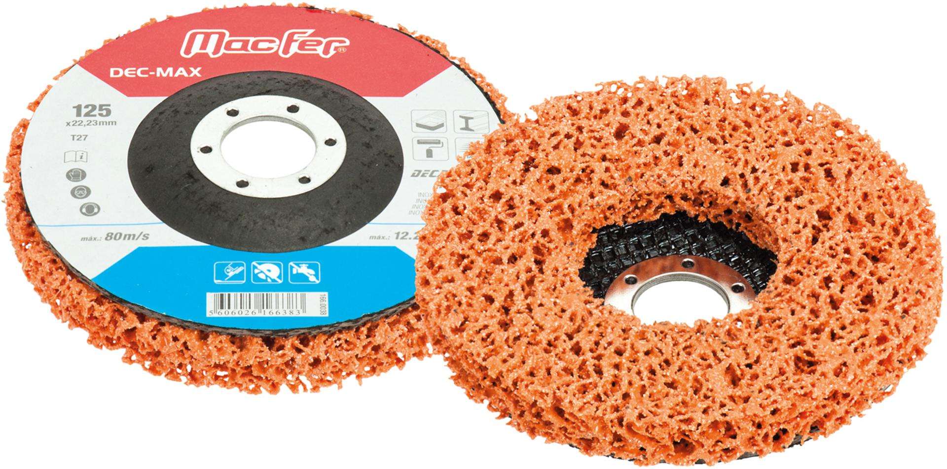 Disco decapagem 115mm p/ inox DEC-MAX refª 166.0037 MACFER