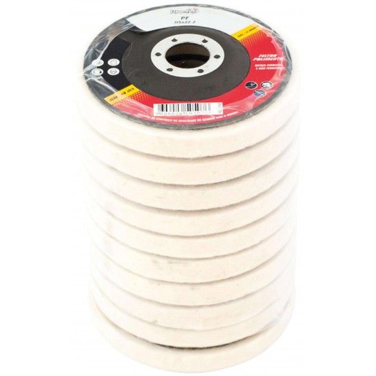 Disco feltro p/ polir MacFer PF 115x22,2mm ref� 165.0143 MACFER