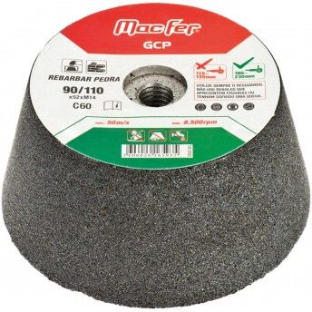 Rebolo esmeril t/ vaso MacFer GCP M14 90/110x52mm #36 ref� 165.0092 MACFER