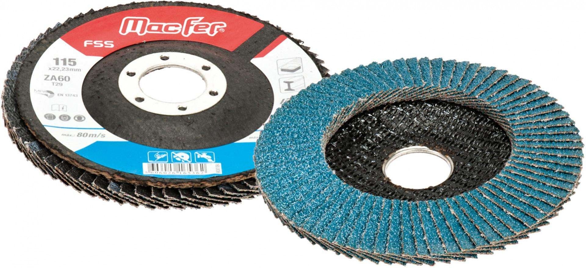 Disco lam. p/ inox MacFer FSS 125x22,2mm ZA60 refª 165.0040 MACFER