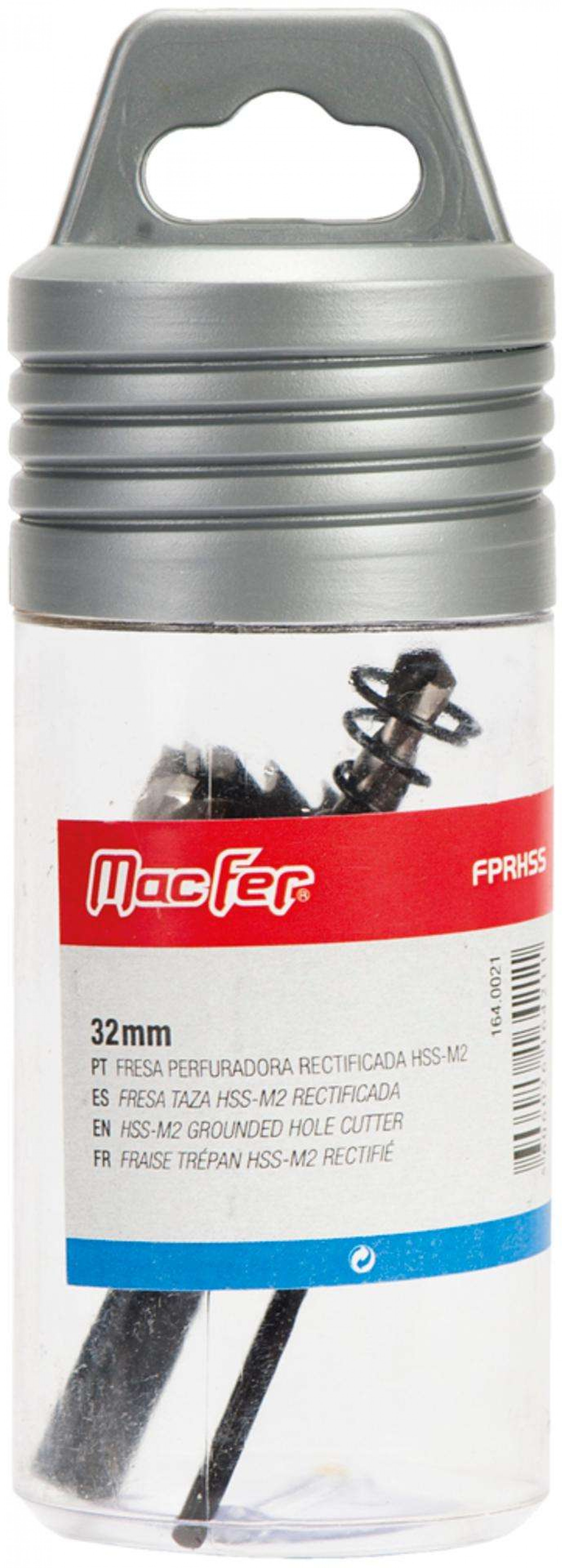 Fresa perfuradora rectificada HSS-M2 MacFer FPRHSS 20mm refª 164.0009 MACFER