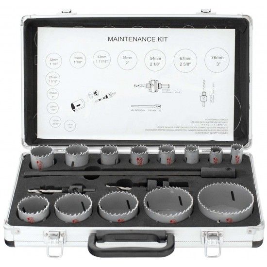 Jg. serras cran. bim. HSS-Cobalto 8% MacFer M4215-11 15pçs refª 160.0076 MACFER Jg. serras cran. bim. HSS-Cobalto 8% MacFer M4215-11 15pçs refª 160.0076 MACFER