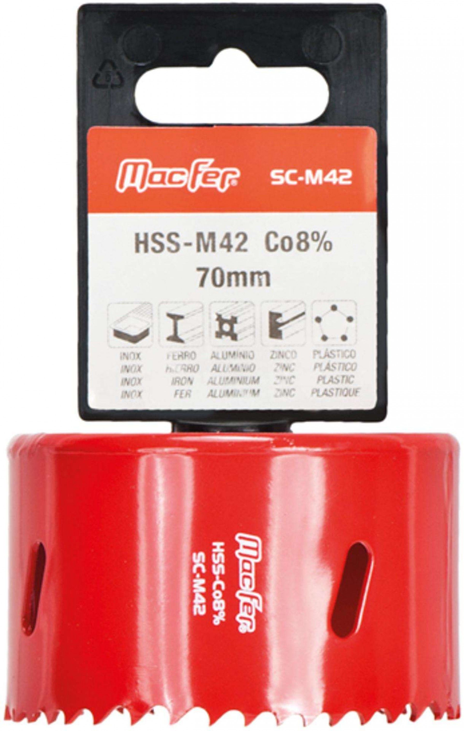 Serra craniana bimetal HSS-Cobalto 8% MacFer SC-M42 35mm refª 160.0016 MACFER