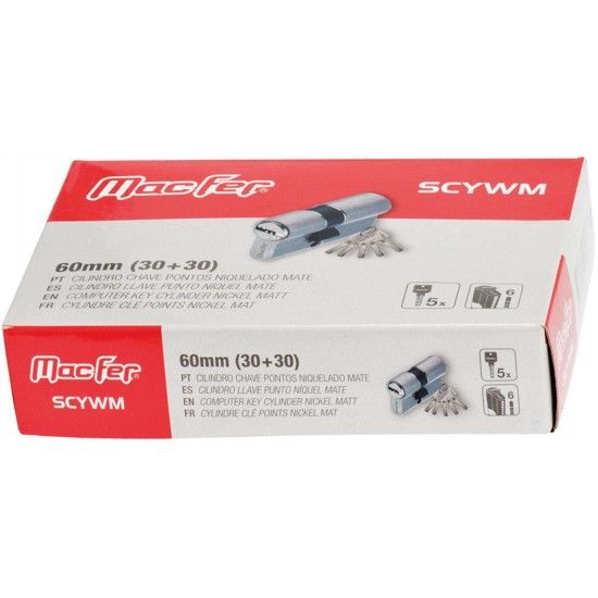 Cil. ch. pts MacFer SCYWM   80mm (30+50) niq. mate ref� 151.0075 MACFER