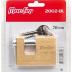 Cadeado rect. lat�o mf 2002-90-BL 90mm  ref� 150.0077 MACFER
