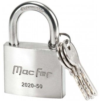 Cadeado argola normal inox mf 2020-50-BL 50mm  ref� 150.0053 MACFER