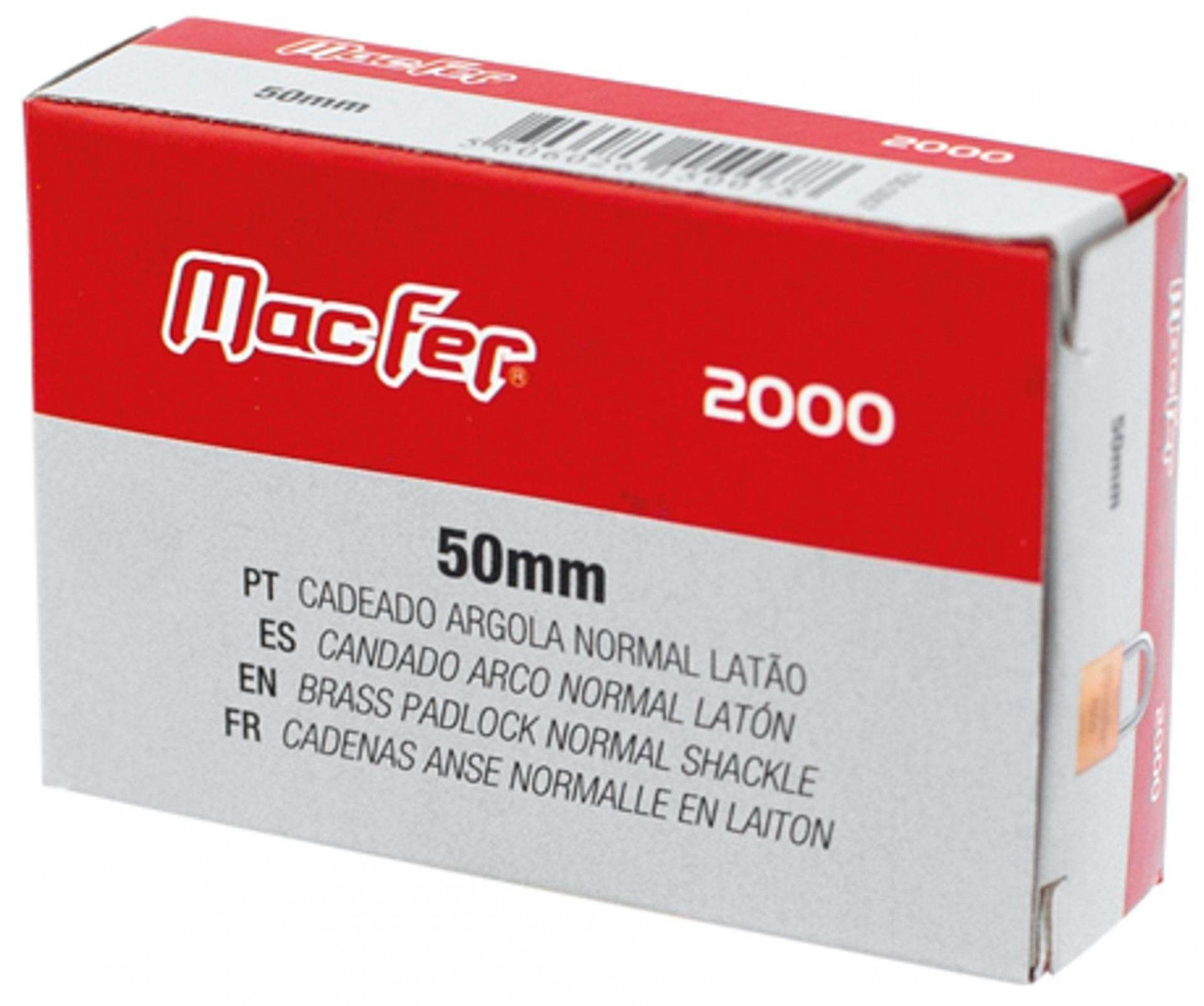 Cadeado argola normal latão mf 2000-40-KA2 40mm refª 150.0047 MACFER