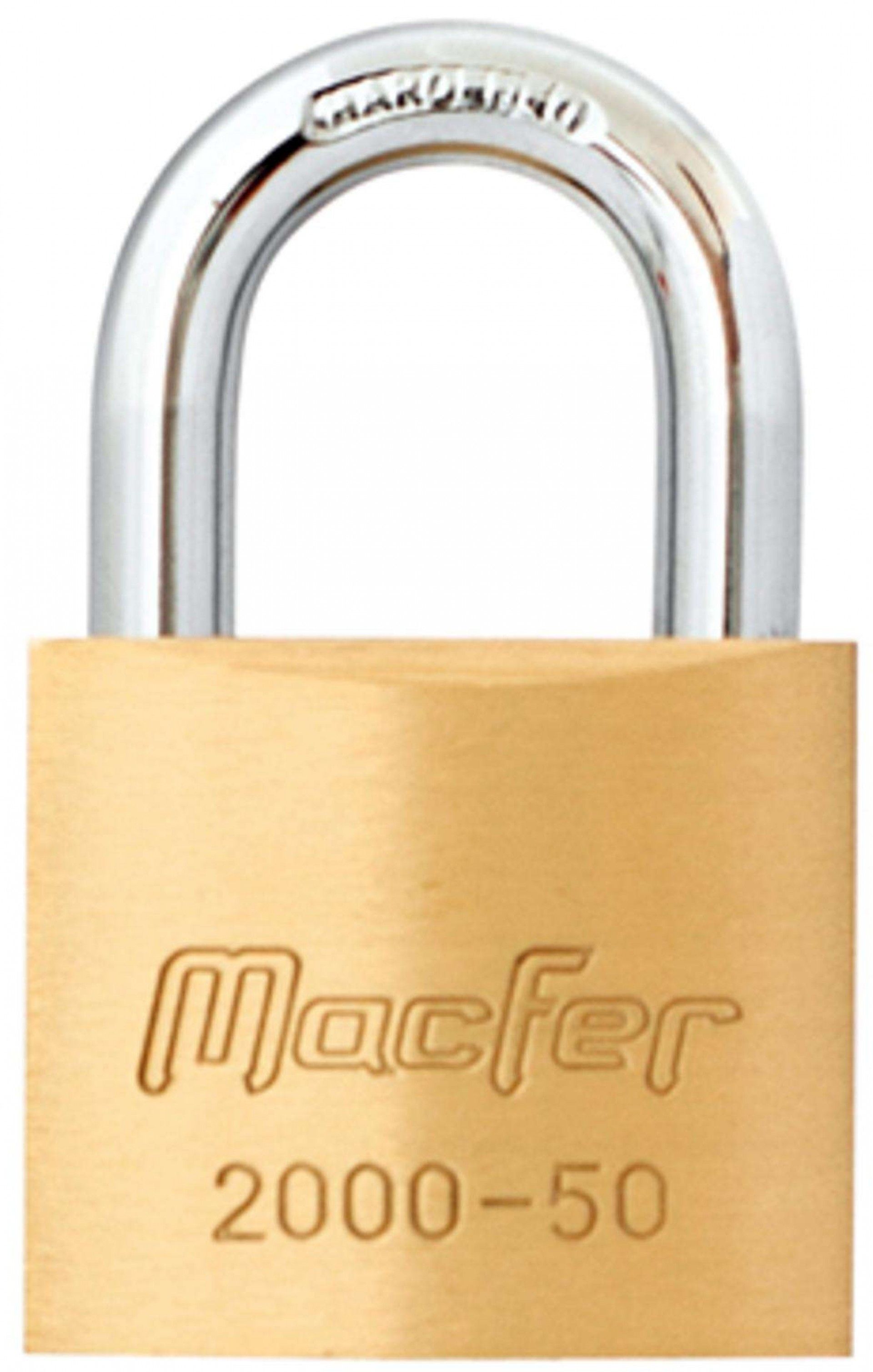 Cadeado argola normal latão mf 2000-75 75mm refª 150.0009 MACFER