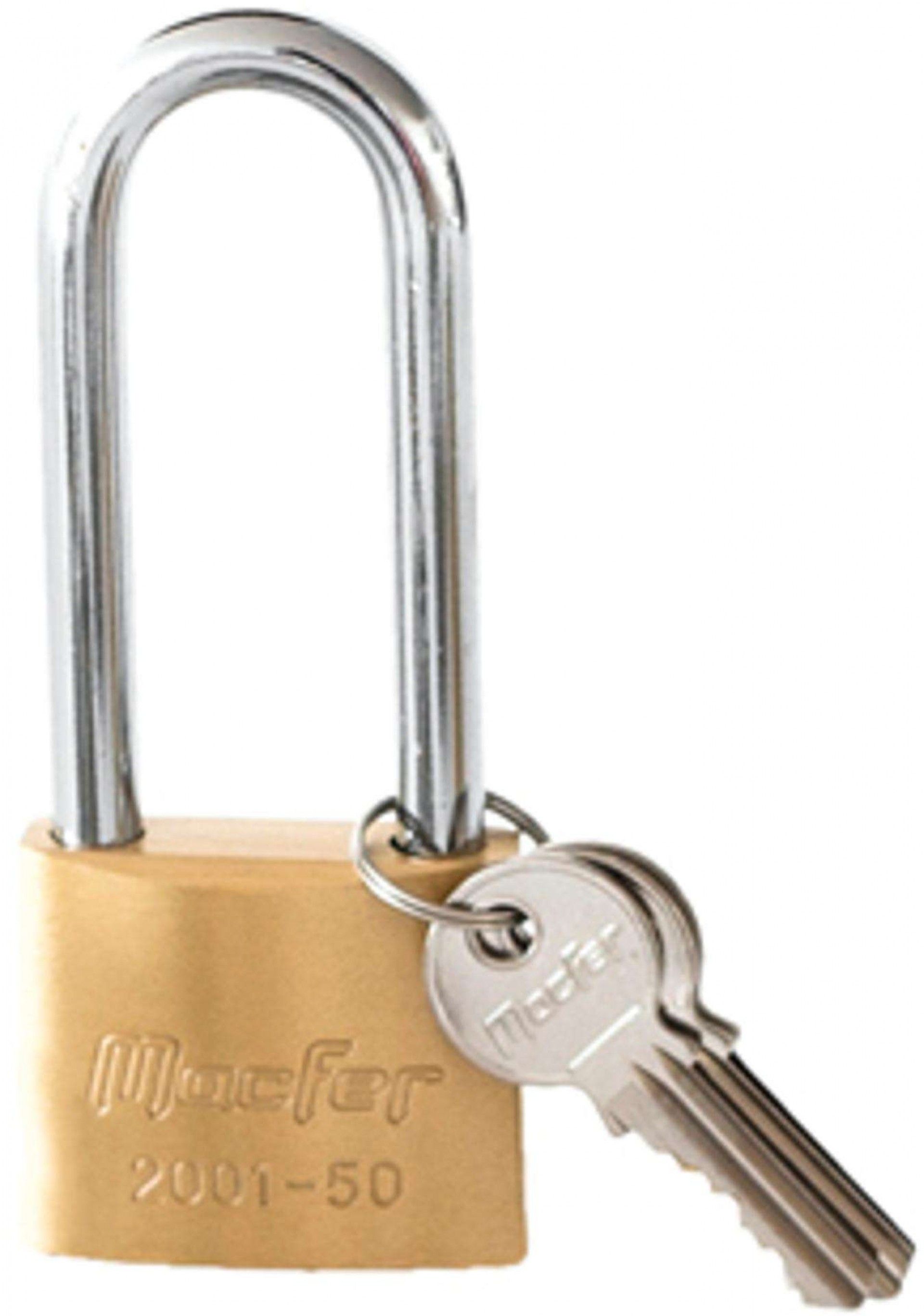 Cadeado argola alta latão mf 2001-30 30mm refª 150.0010 MACFER