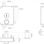 Fechadura pregar � face 2 trancas MacFer DH7088 Esq ref� 140.0011 MACFER