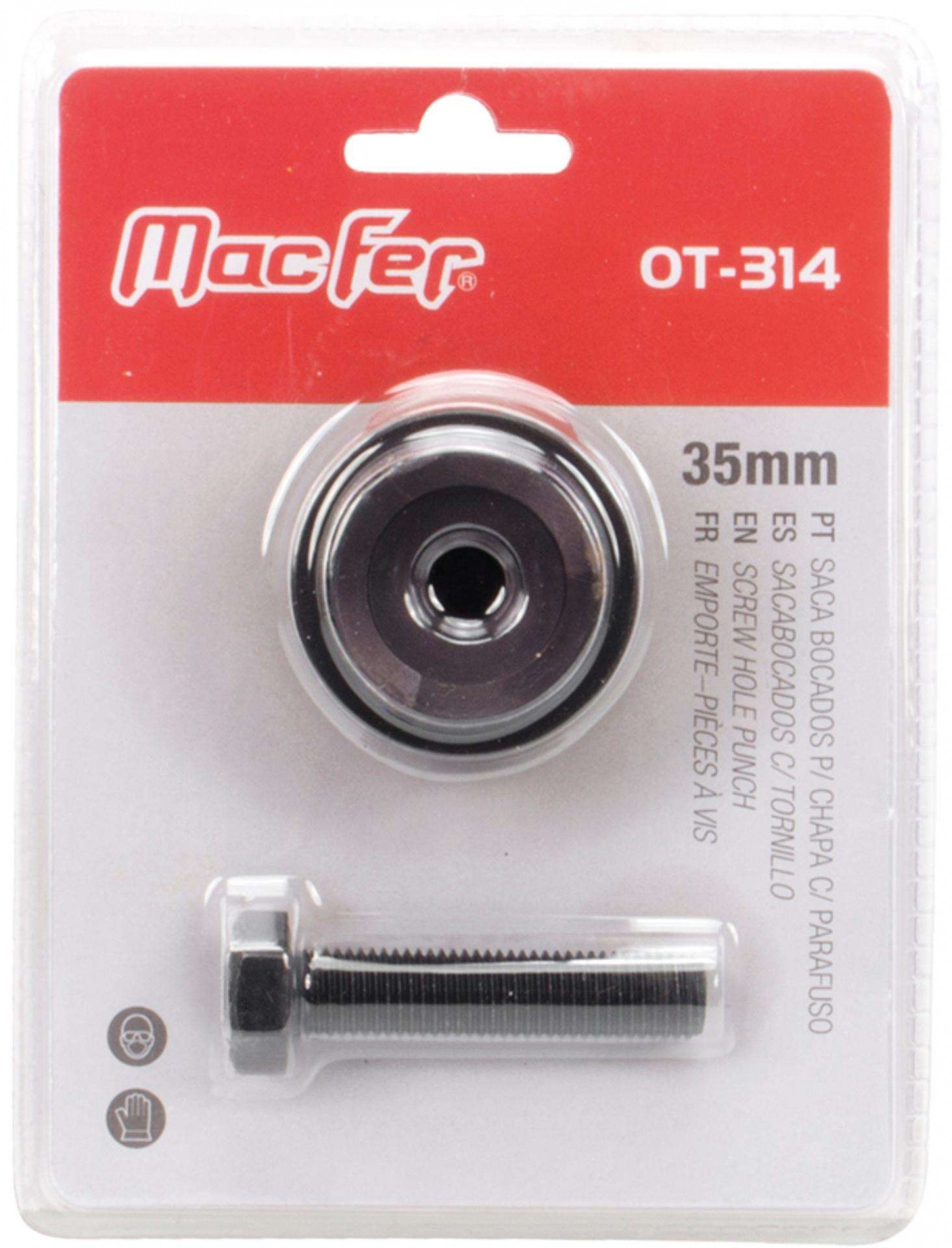 Saca bocados p/ chapa c/ parafuso MacFer OT-314 32mm refª 136.0025 MACFER