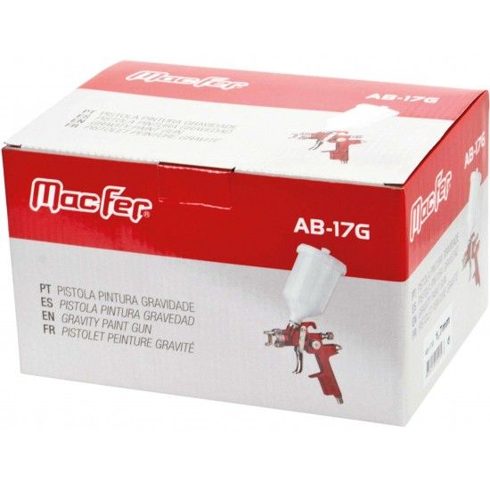 Pistola pint. gravidade HVLP AB-17G-A 1,3mm ref� 130.0054 MACFER