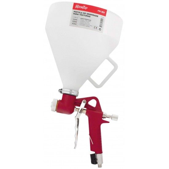 Pistola pint. gravidade p/ texturas MacFer FR-301 3 bicos ref� 130.0044 MACFER