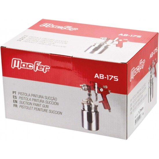 Pistola pint. suc��o MacFer AB-17S 1,4mm ref� 130.0050 MACFER