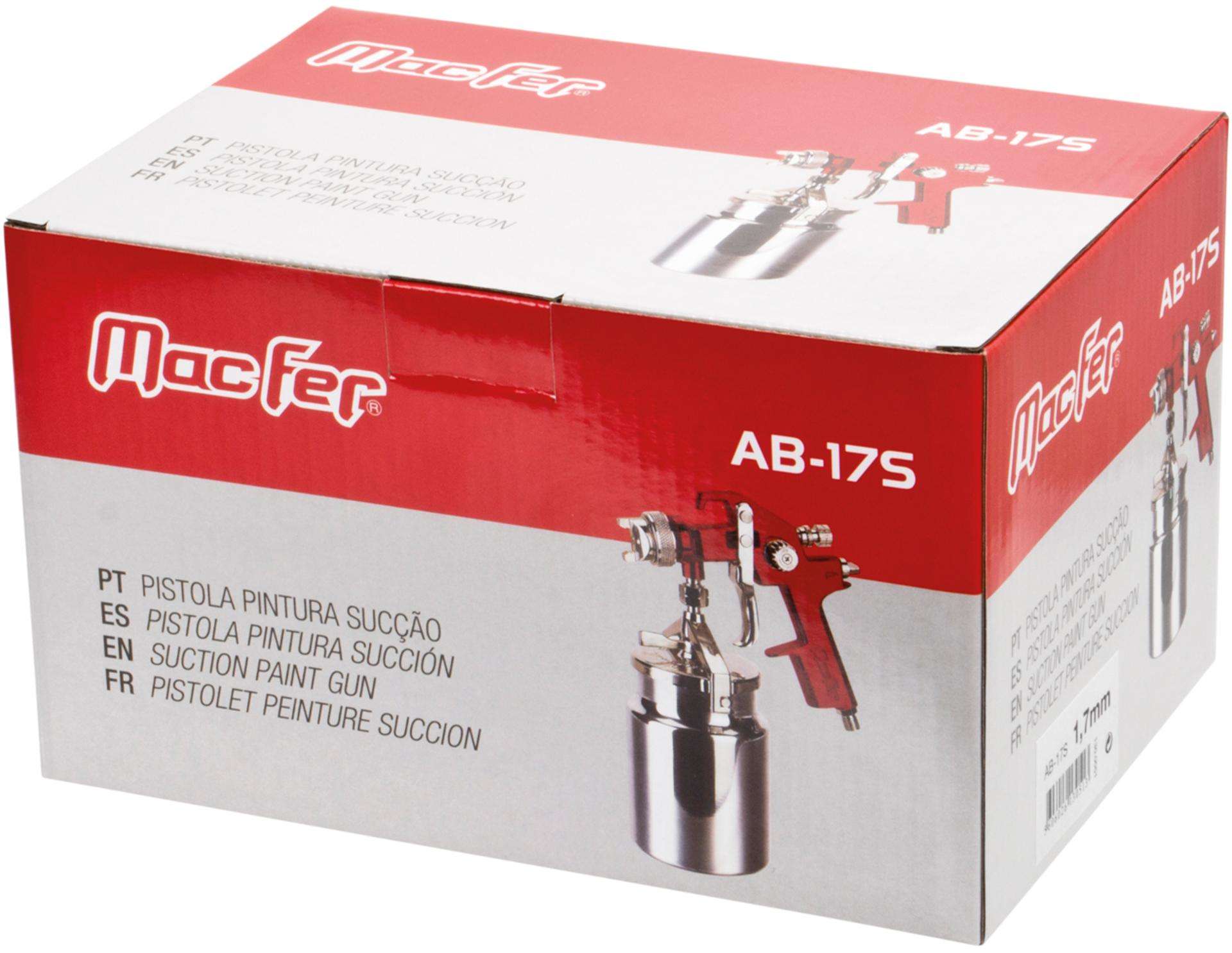 Pistola pint. sucção MacFer AB-17S 1,4mm refª 130.0050 MACFER