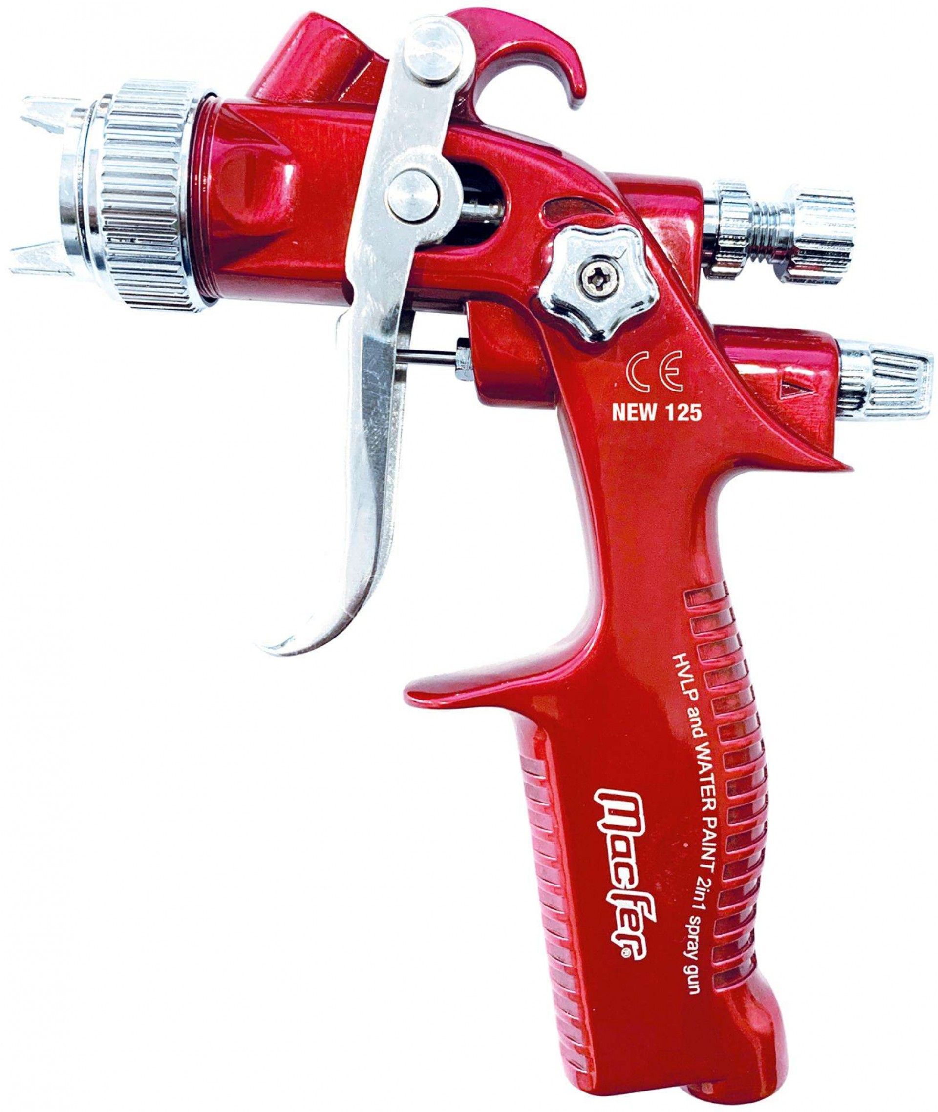 Pistola pintura retoques HVLP MacFer G-125N / NEW-125 0,8mm refª 130.0039 MACFER