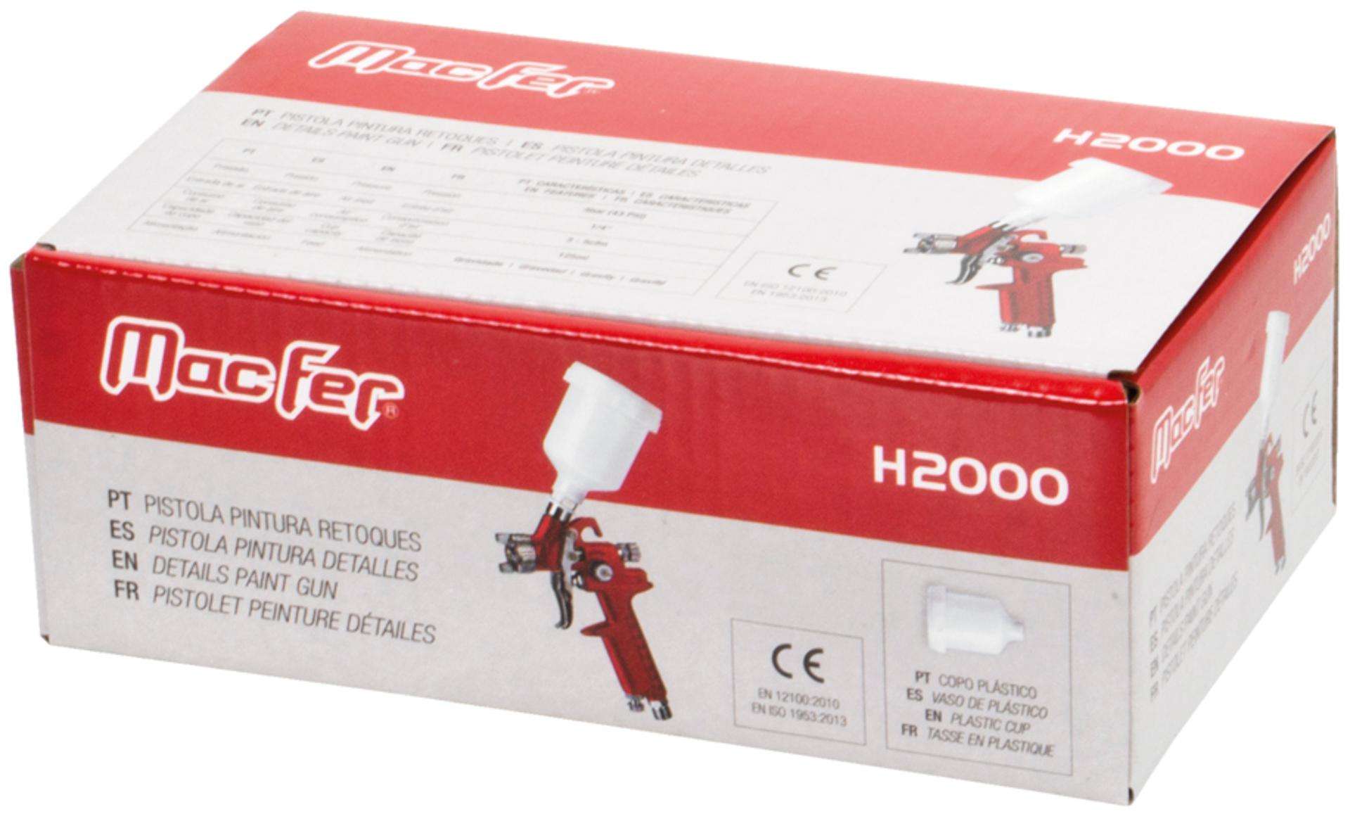 Pistola pint. retoques MacFer H2000 0,5mm refª 130.0035 MACFER