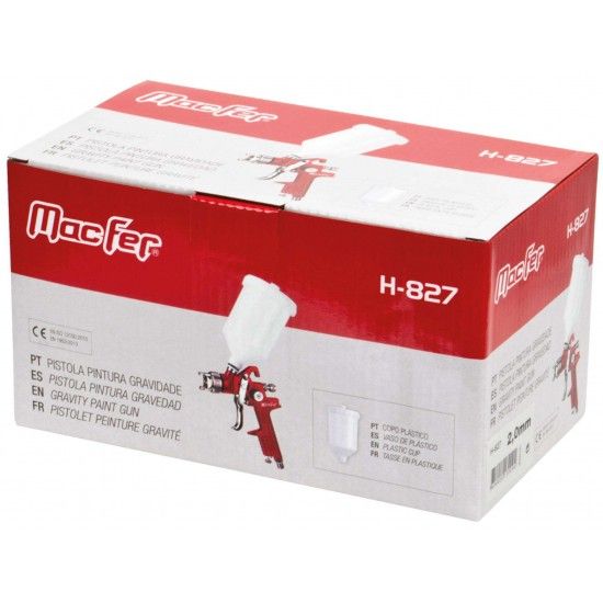 Pistola pint. gravidade MacFer H-827 1,7mm ref� 130.0008 MACFER