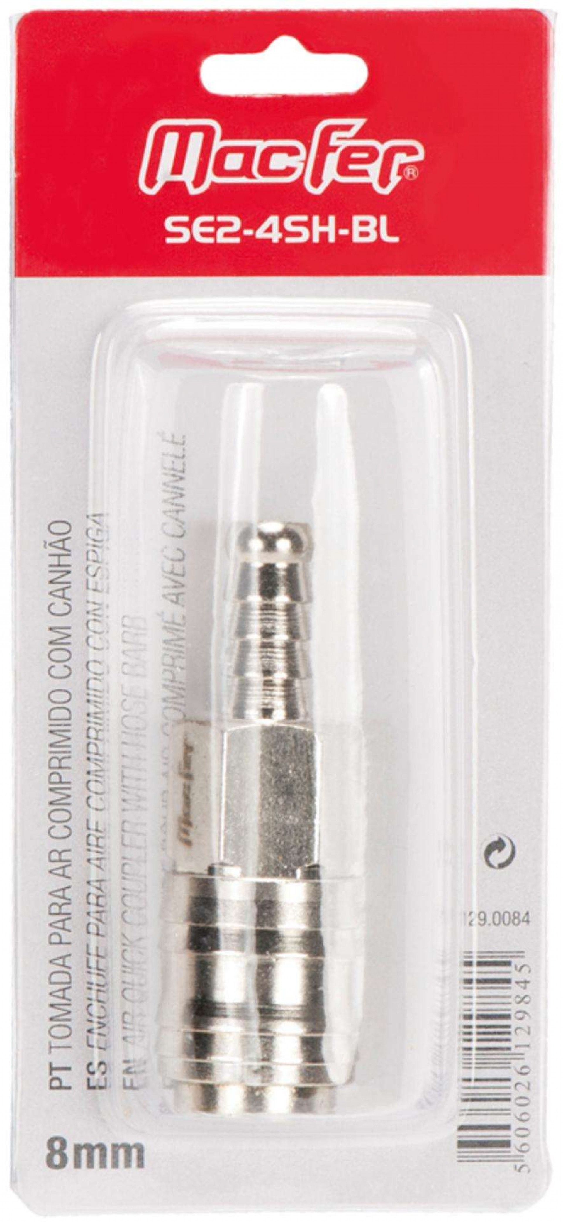 Tom. ar comp. c/ canhão MacFer SE2-3SH-BL 6mm refª 129.0083 MACFER