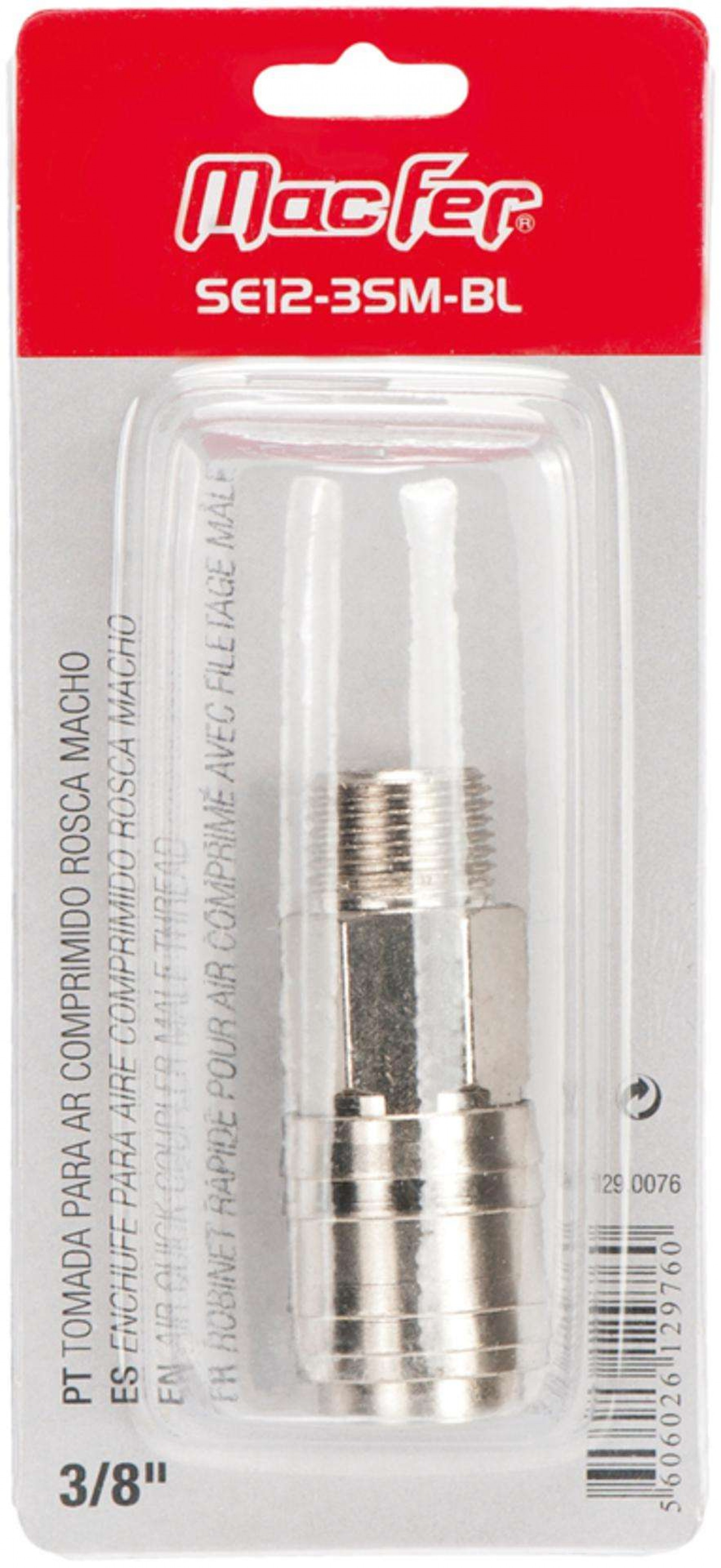 Bucha rápida universal 3/8 Macho refª 129.0076