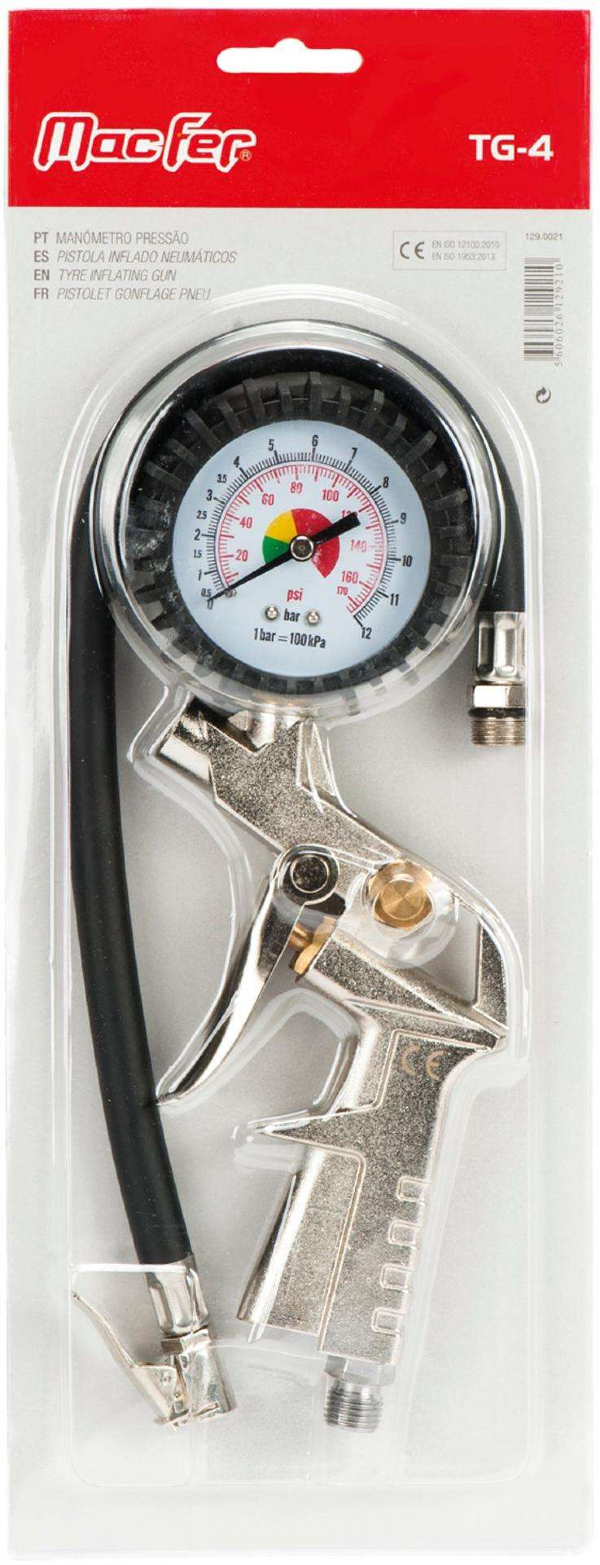 Manómetro pressão MacFer TG-4 refª 129.0021 MACFER