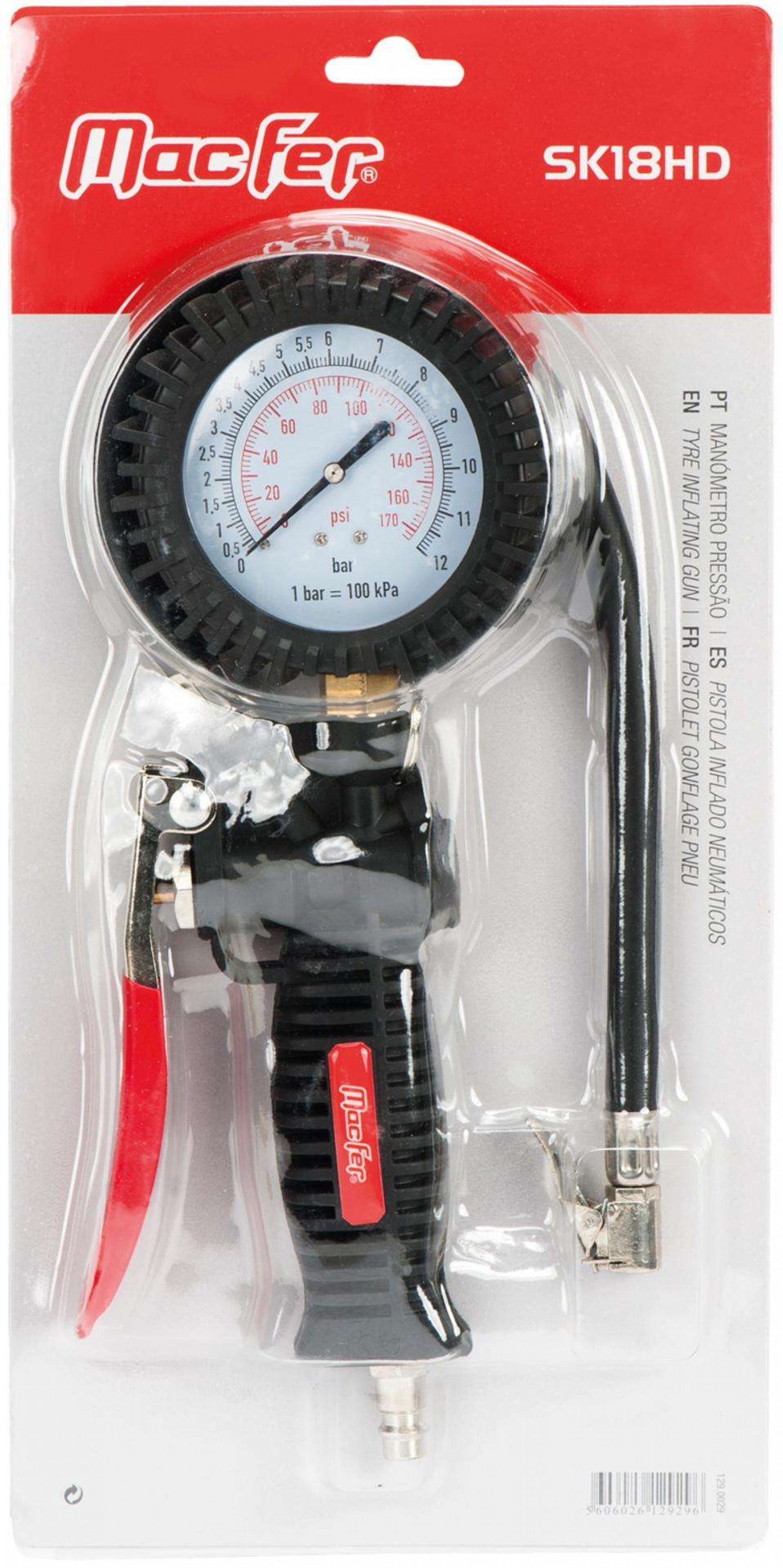 Manómetro pressão SK18HD refª 129.0029 MACFER