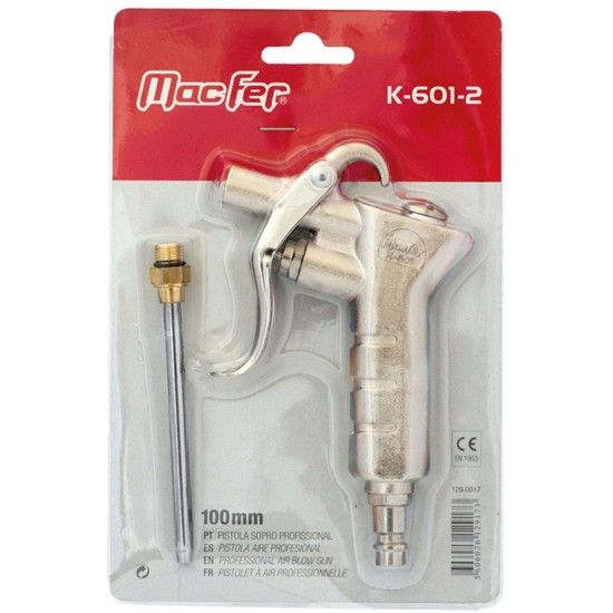 Pistola sopro prof. MacFer K-601-2 100mm ref� 129.0017 MACFER