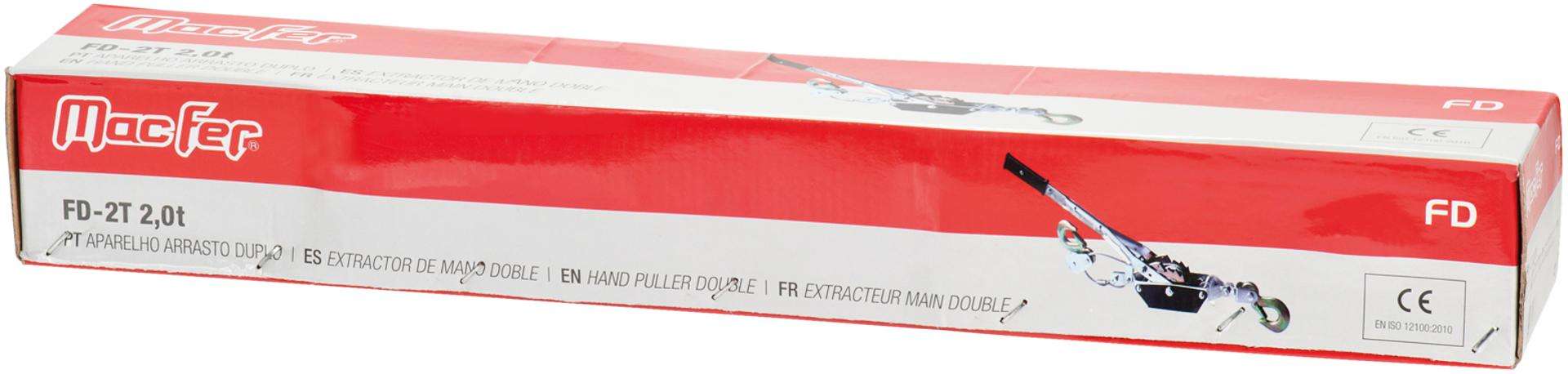 Aparelho arrasto duplo MacFer FD-4T 4,0t refª 128.0022 MACFER