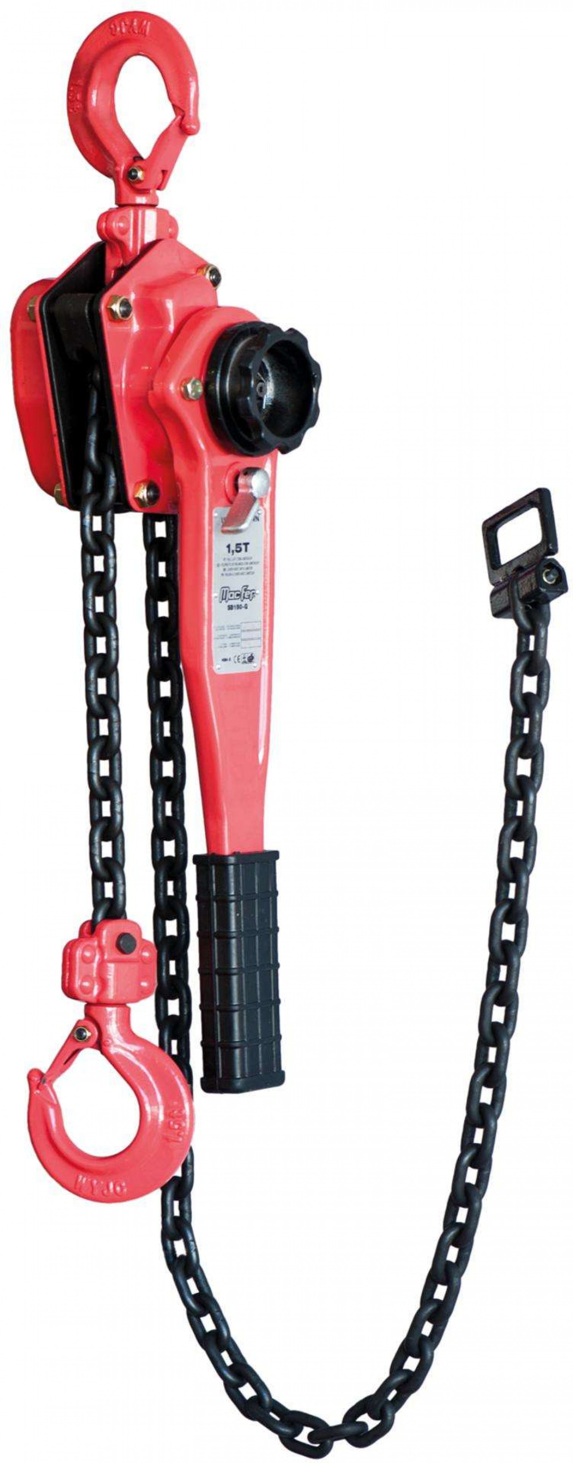 Pull-lift c/ limitador MacFer SB150-G 1,50t 1,5m refª 128.0019 MACFER