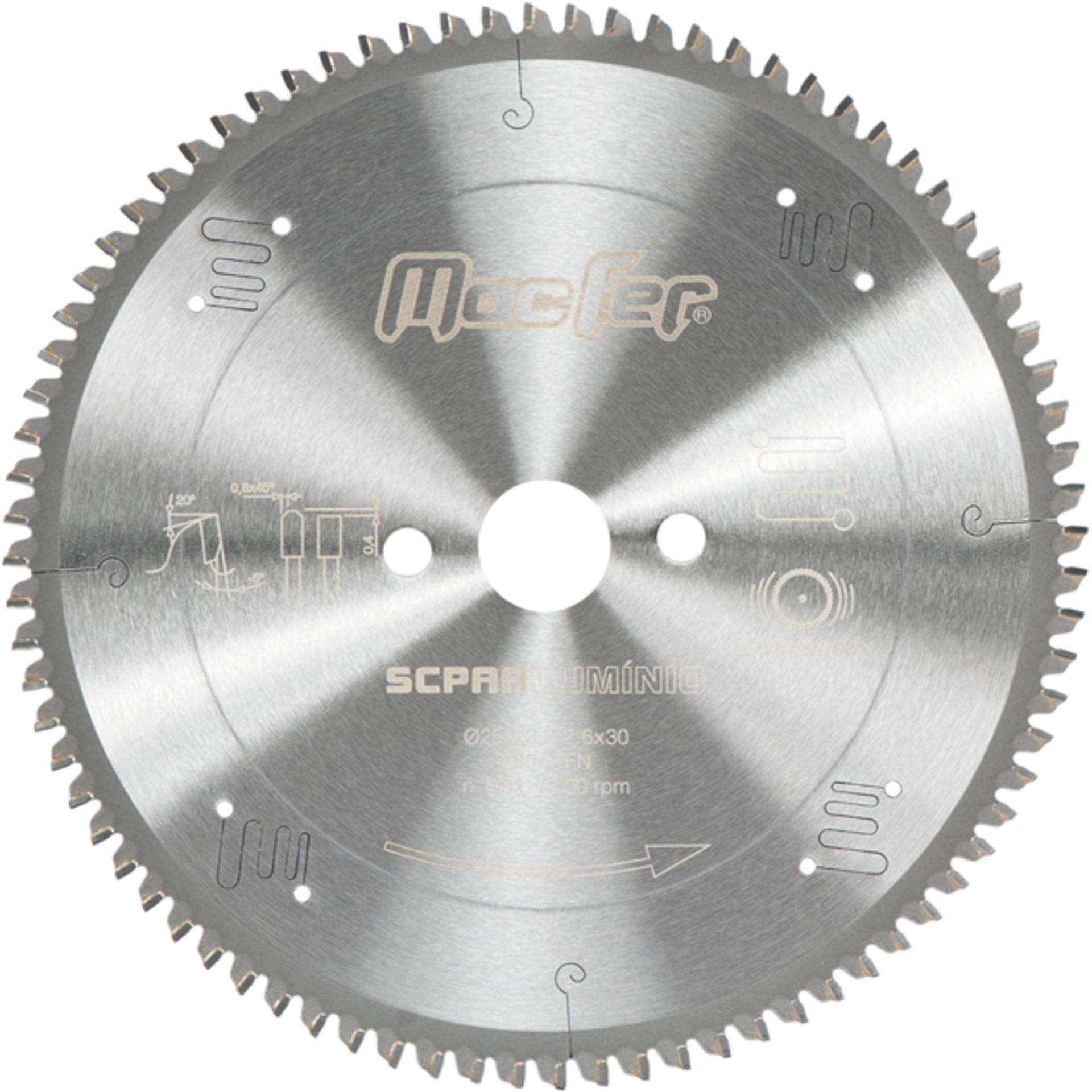 Disco serra circular p/ alumínio MacFer SCPA 300x32mm Z96 refª 125.0006 MACFER