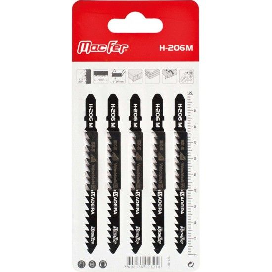Serra tico-tico SK5 MacFer H-206M 100mm refª 123.0021 MACFER Serra tico-tico SK5 MacFer H-206M 100mm refª 123.0021 MACFER