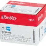 Bucha nylon TP emb. prego inox mf TP-11   8x  80mm  ref� 121.0072 MACFER