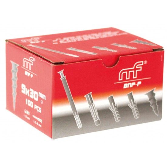 Bucha nylon p/ pladur mf BNP-P 9x30mm  ref� 121.0052 MACFER