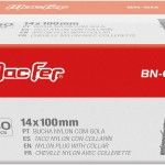 Bucha nylon c/ gola mf BN-GM 14x100mm  ref� 121.0008 MACFER