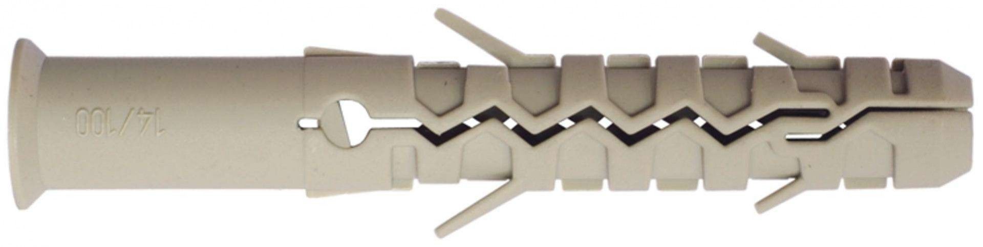 Bucha nylon c/ gola mf BN-GM 14x100mm refª 121.0008 MACFER