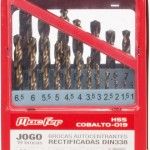 Jg. brocas cil. MacFer HSS-Cobalto-019 1~10mm 19p�s ref� 118.0090 MACFER