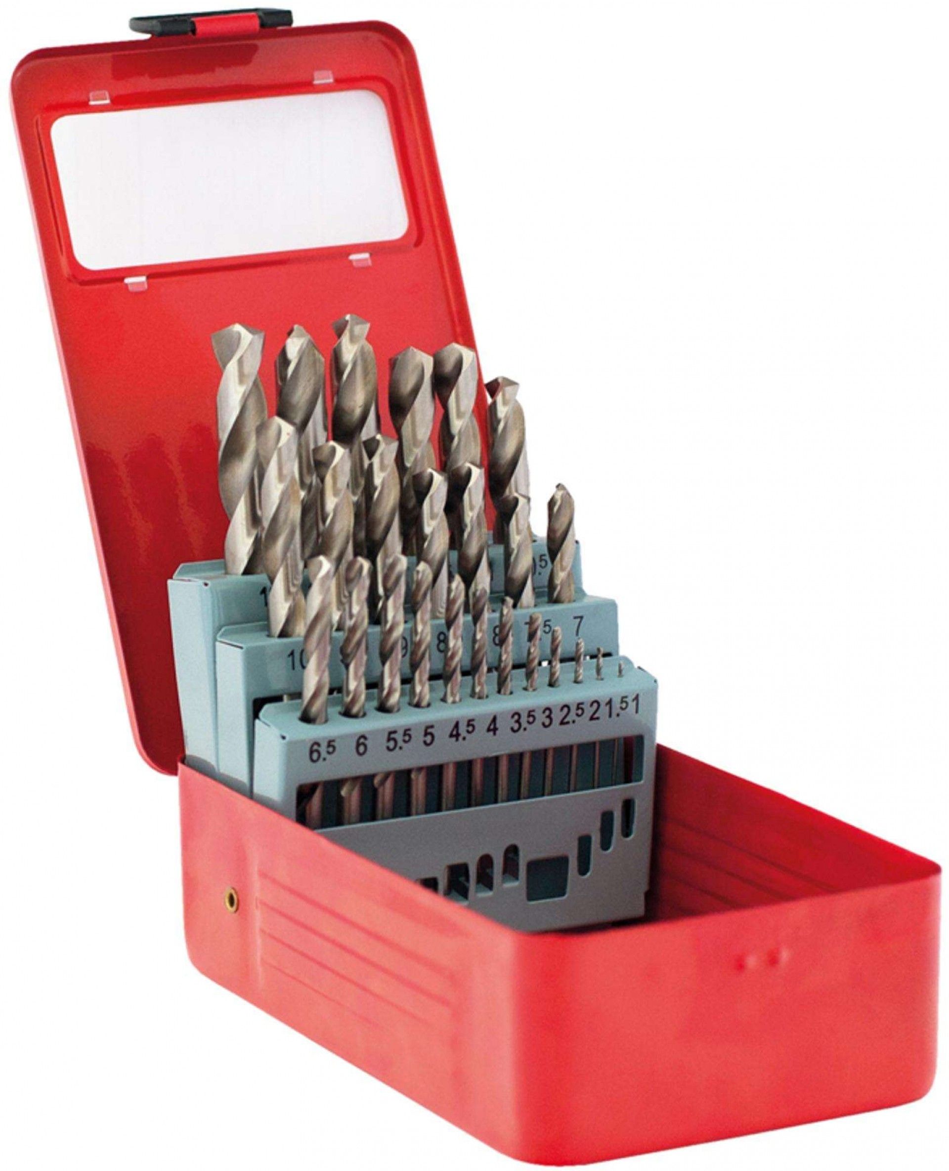 Jg. brocas cil. MacFer HSS-M2-019 1~10mm 19pçs refª 117.0090 MACFER