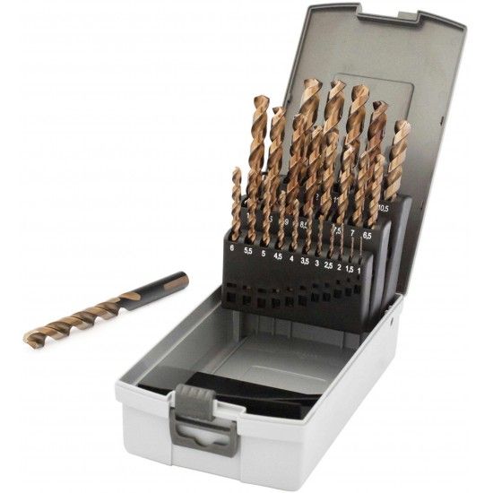 Jg. brocas cil. MacFer HSS-Multinox-019 1~10mm 19p�s ref� 116.0090 MACFER