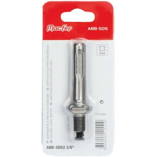 Adaptador Plus p/ bucha berbequim  MacFer ABB-SDS3 1/2" ref� 115.0050 MACFER