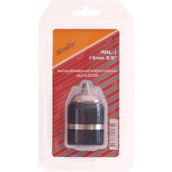 Bucha berbequim a. r�pido Auto-Stop MacFer ARL-12 13mm 3/8" ref� 115.0035 MACFER