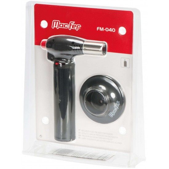 Ma�arico a g�s precis�o c/ isqueiro MacFer FM-040 ref� 114.0051 MACFER