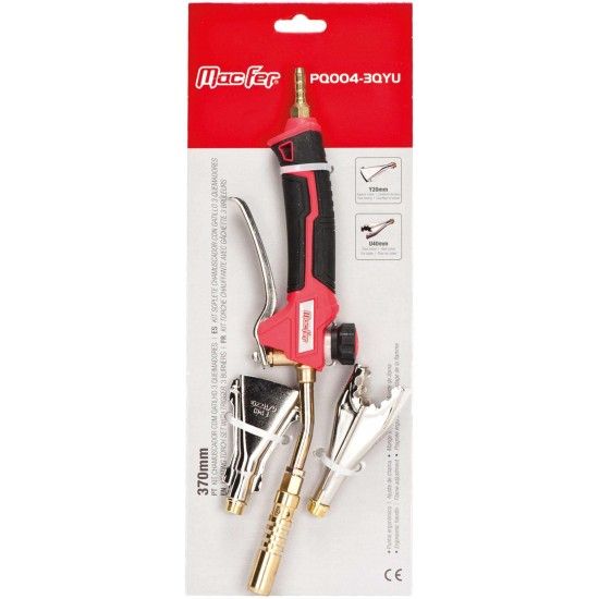 Kit chamuscador c/ gatilho MacFer PQ004-3QYU 370mm 3 quei. ref� 114.0048 MACFER