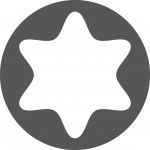 Chave caixa Cr-V com bit torx CCV3-BT55L 1/2" T50 ref� 105.0308 MACFER