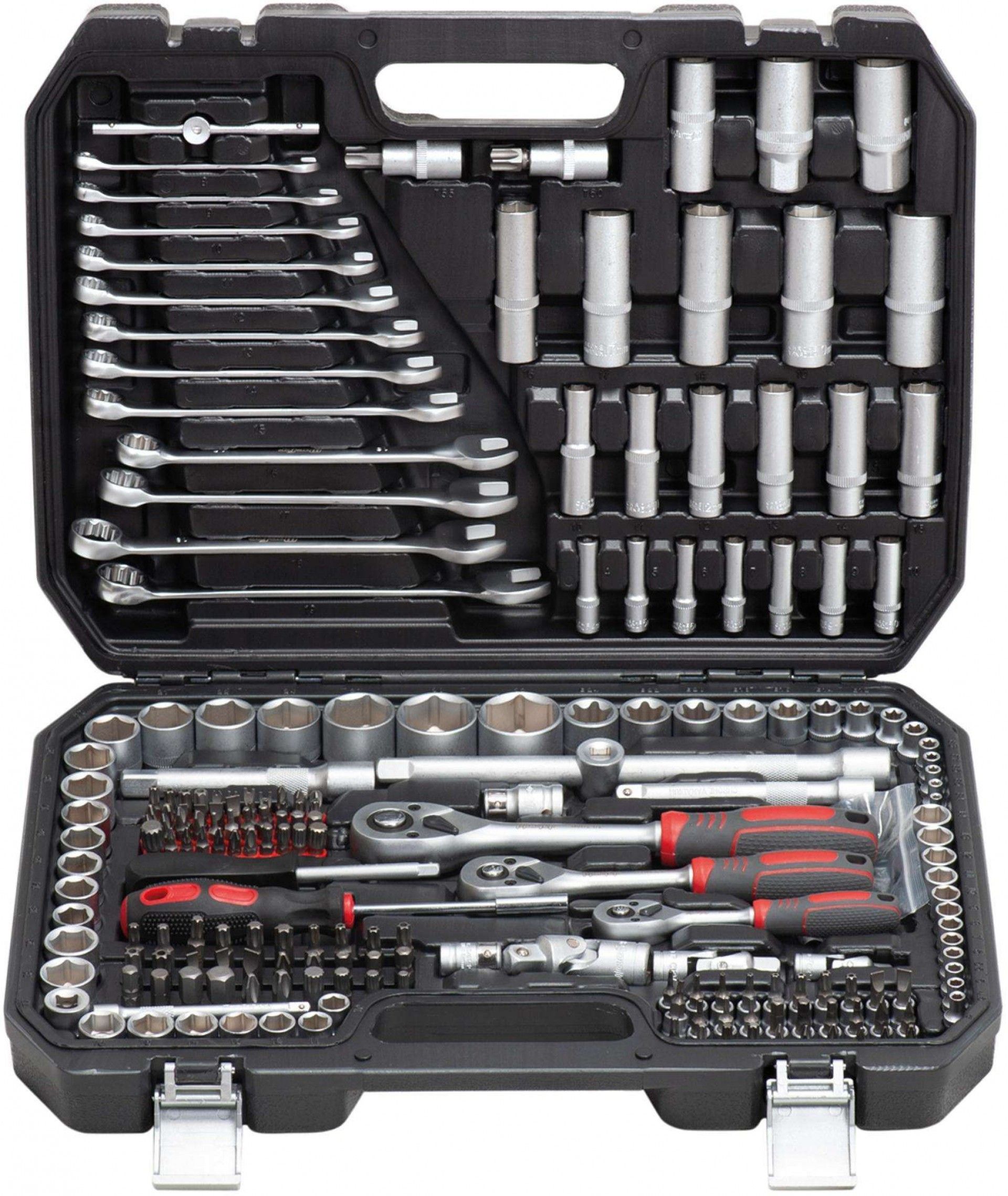 Jg. ch. cx. Cr-V MacFer SS-4215 1/4" & 3/8" & 1/2" 215pçs refª 105.0015 MACFER