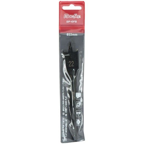 Broca de pua 3 bicos BP-EFB 34mm refª 098.0065 MACFER Broca de pua 3 bicos BP-EFB 34mm refª 098.0065 MACFER