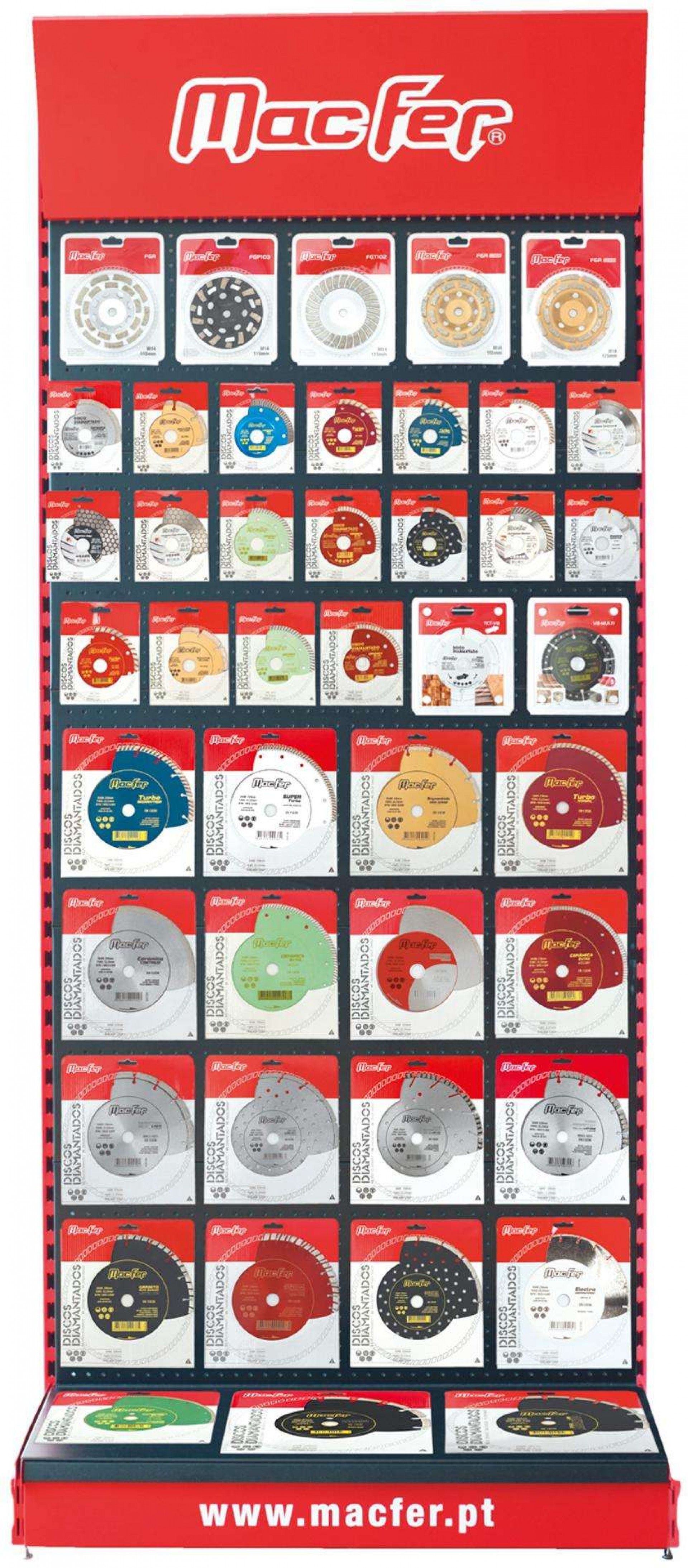 Expositor discos diamantados EFP04 refª 092.0199 MACFER